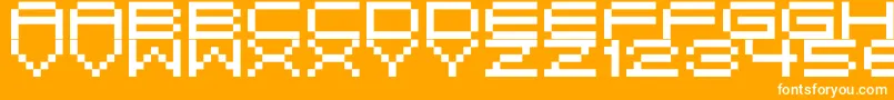 Birdy Font – White Fonts on Orange Background