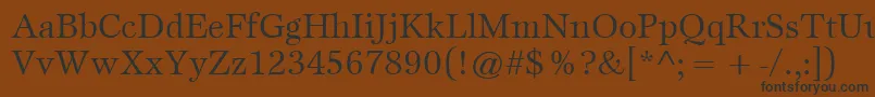 ItcEspritLtBook Font – Black Fonts on Brown Background