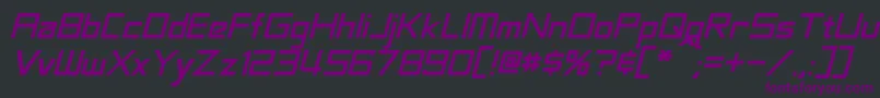 LabeoufItalic Font – Purple Fonts on Black Background