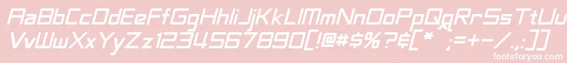 LabeoufItalic Font – White Fonts on Pink Background