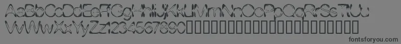 Dj4skin Font – Black Fonts on Gray Background