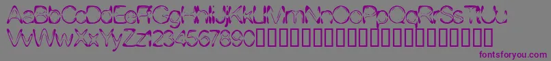 Dj4skin Font – Purple Fonts on Gray Background