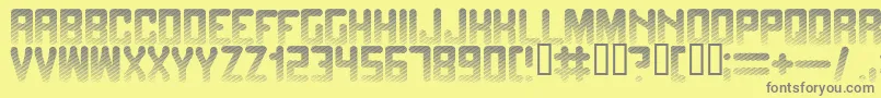 Fadetogrey Font – Gray Fonts on Yellow Background