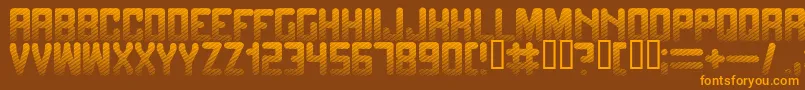 Fadetogrey Font – Orange Fonts on Brown Background