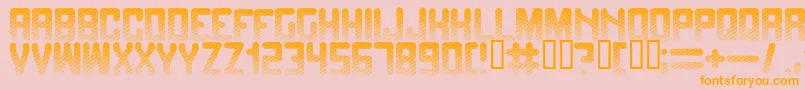 Fadetogrey Font – Orange Fonts on Pink Background