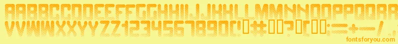 Fadetogrey Font – Orange Fonts on Yellow Background