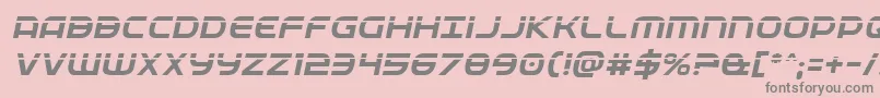 Fedservicelaserital Font – Gray Fonts on Pink Background