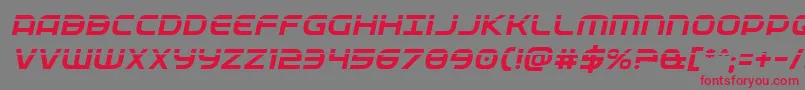 Fedservicelaserital Font – Red Fonts on Gray Background