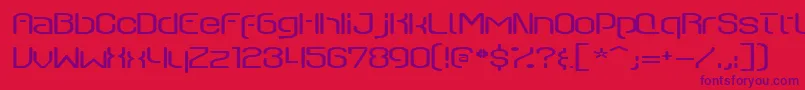 Qswitcha Font – Purple Fonts on Red Background