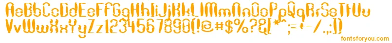 Dekon ffy Font – Orange Fonts on White Background