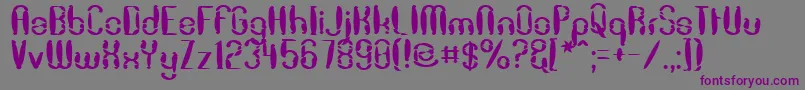 Dekon ffy Font – Purple Fonts on Gray Background