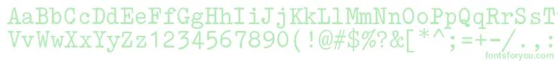AmTp001 Font – Green Fonts on White Background