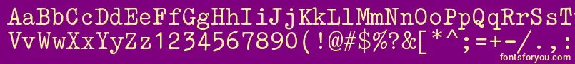 Шрифт AmTp001 – жёлтые шрифты на фиолетовом фоне