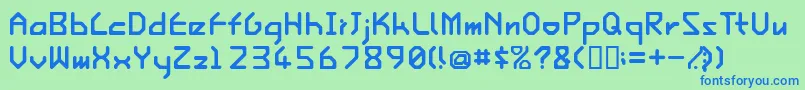 More about IshiRegularE. Font IshiRegularE. Font – Blue Fonts on Green Background