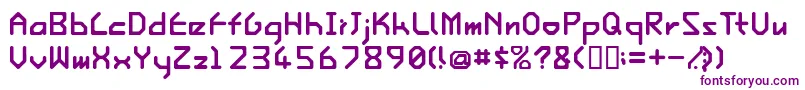 IshiRegularE. Font – Purple Fonts on White Background