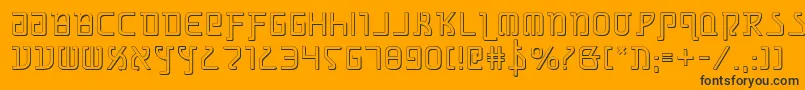 Grimlords Font – Black Fonts on Orange Background