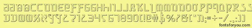 Grimlords Font – Black Fonts on Yellow Background