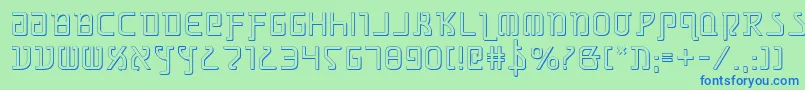 Grimlords Font – Blue Fonts on Green Background