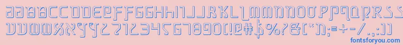 Grimlords Font – Blue Fonts on Pink Background