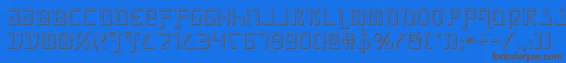 Grimlords Font – Brown Fonts on Blue Background