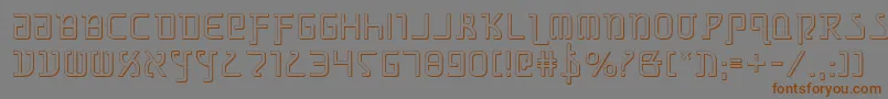 Grimlords Font – Brown Fonts on Gray Background