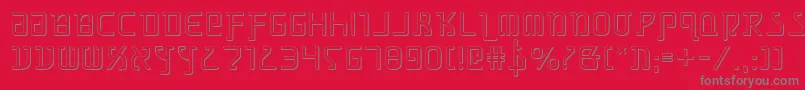 Grimlords Font – Gray Fonts on Red Background