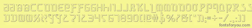 Grimlords Font – Gray Fonts on Yellow Background