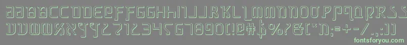 Grimlords Font – Green Fonts on Gray Background