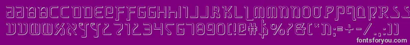 Grimlords Font – Green Fonts on Purple Background