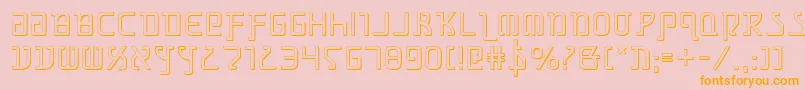 Grimlords Font – Orange Fonts on Pink Background