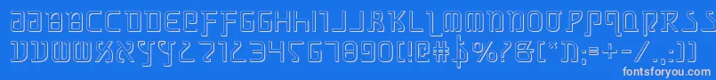 Grimlords Font – Pink Fonts on Blue Background