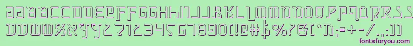 Grimlords Font – Purple Fonts on Green Background