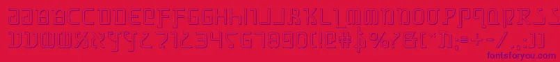 Grimlords Font – Purple Fonts on Red Background