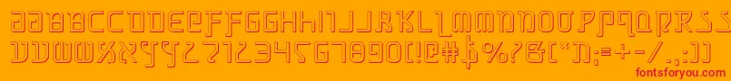 Grimlords Font – Red Fonts on Orange Background