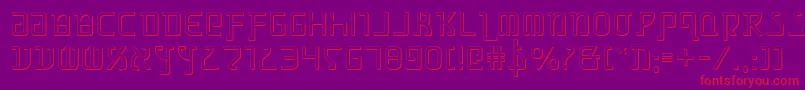 Grimlords Font – Red Fonts on Purple Background