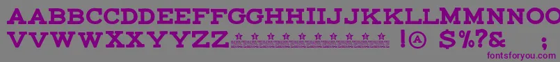 MaccrapPersonalUse Font – Purple Fonts on Gray Background
