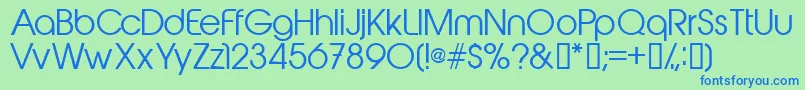フォントAbeakrg – 青い文字は緑の背景です。