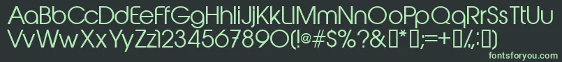 Abeakrg Font – Green Fonts on Black Background