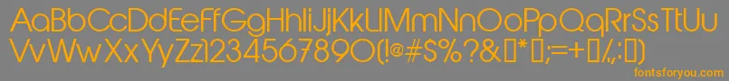 Abeakrg Font – Orange Fonts on Gray Background