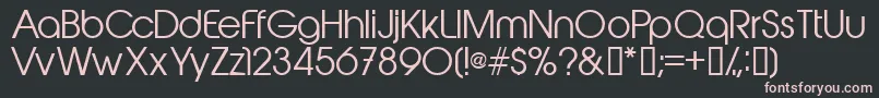 Abeakrg Font – Pink Fonts on Black Background