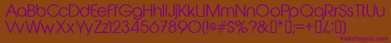 Abeakrg Font – Purple Fonts on Brown Background