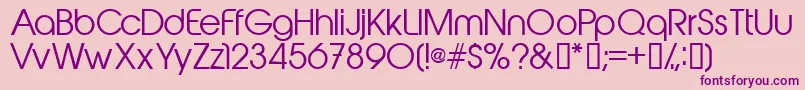Abeakrg-fontti – violetit fontit vaaleanpunaisella taustalla