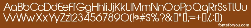 Abeakrg Font – White Fonts on Brown Background