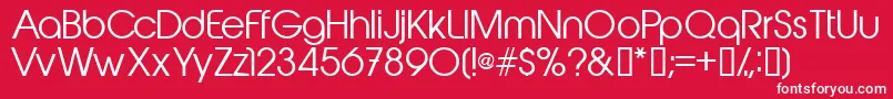 Abeakrg Font – White Fonts on Red Background
