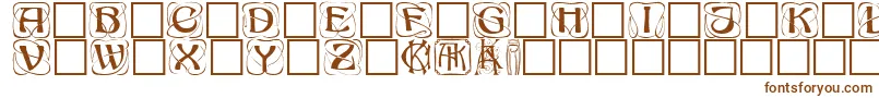 Konanurkaps Font – Brown Fonts on White Background