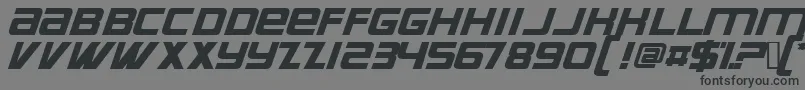 フォントSuprrg ffy – 黒い文字の灰色の背景