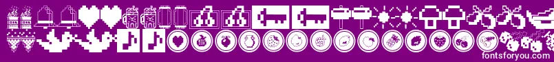 Fontt Font – White Fonts on Purple Background