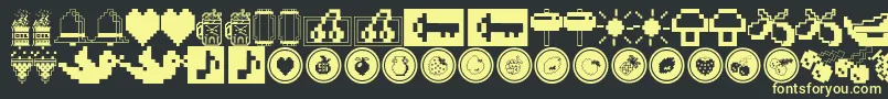 Fontt Font – Yellow Fonts on Black Background