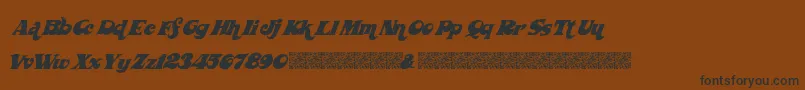 Wickedseventies Font – Black Fonts on Brown Background