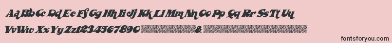 Wickedseventies Font – Black Fonts on Pink Background